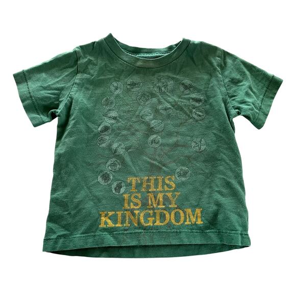 Peek Kingdom Graphic Tee - Green - Size 12/18 Months - Picture 1 of 4
